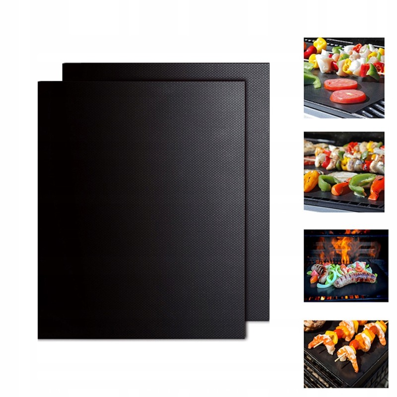 Set of 2 universal reusable Teflon mats - prepare your favorite dishes like a top chef!