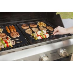 Set of 2 universal reusable Teflon mats - prepare your favorite dishes like a top chef!