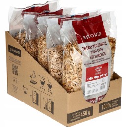Traškučiai rūkymui ir kepimui ant grotelių, vyšnių pyragaičiai, 0 45 kg, 2 l