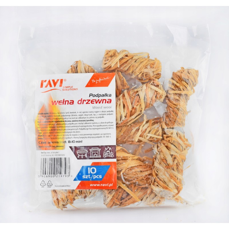 Wood wool kindling 10 pcs.