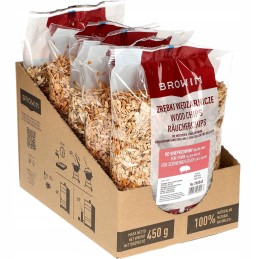 Medžio drožlės kiaulienos rūkymui ir kepimui ant grotelių 450g 70% alksnis + 30% bukas 780840