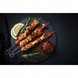 Pikad vardad, metallist hambaorkid grill-liha jaoks, 10 tk