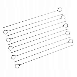 Long skewers for skewers metal toothpicks for meat grill 10pcs
