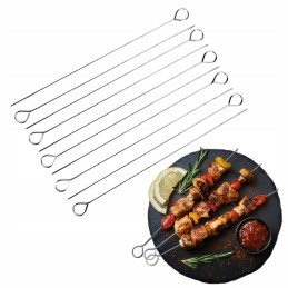 Metāla iesmi grila garajām adatām 30 cm, 10 gab tadar