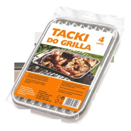 Grila paplātes 28x22xcm 4 gab