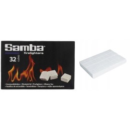 Kurināmie kubi kamīna grilam, 32 gab. samba