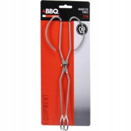 Grill tongs, length 27 cm, silver