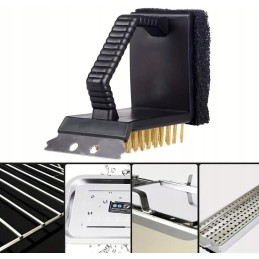 3 in 1 wire grill grate brush