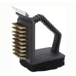 3 in 1 wire grill grate brush