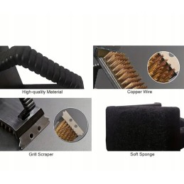 3 in 1 wire grill grate brush