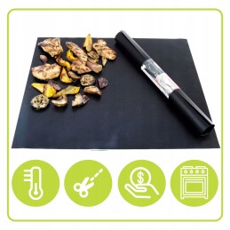 Baking foil teflon mat reusable