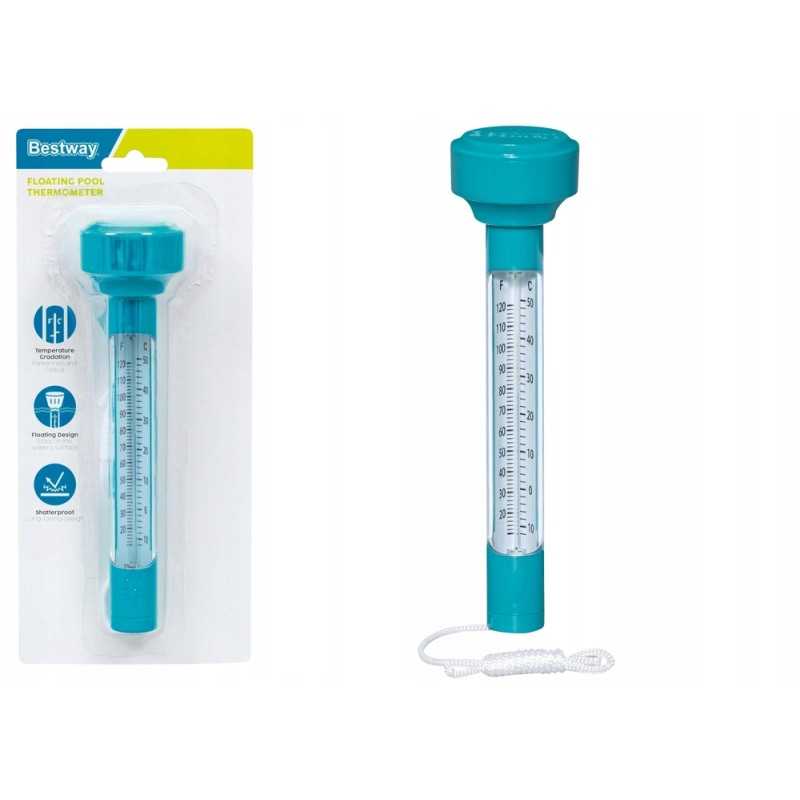 Mėlynas bestway 58072 plaukiojantis baseino termometras