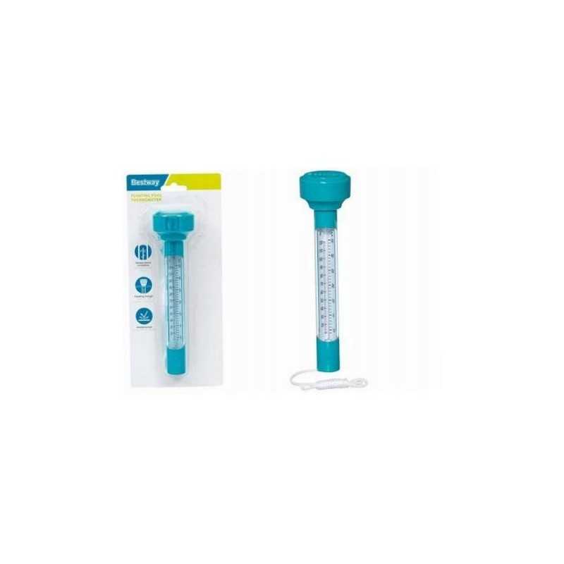 Plaukiojantis mėlynas baseino termometras