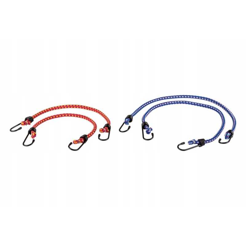 Elastinių parko bagažo diržų komplektas su tvirtinimo kabliukais, 4 vnt