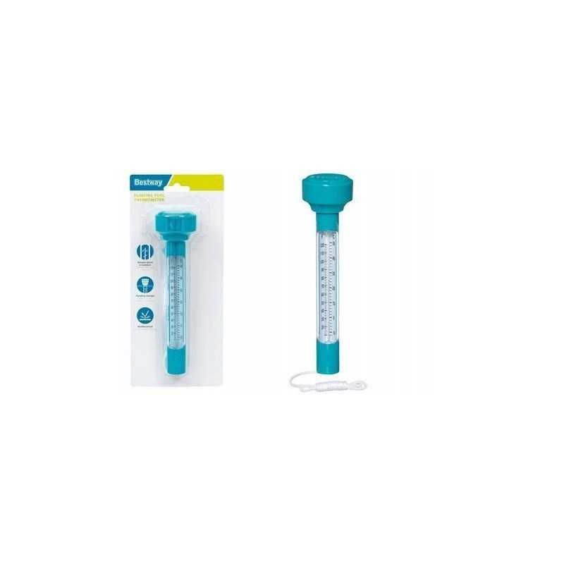 Plaukiojantis mėlynas baseino termometras