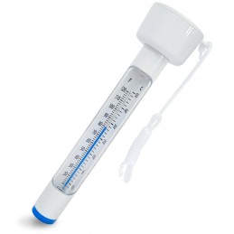 Plaukiojantis baseino termometras su virvele