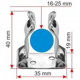 Maža rankena 16 25, nerūdijančio plieno irklo kablys, A2