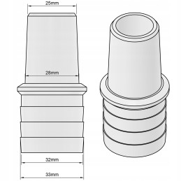 Tolmuimeja vooliku skimmeri pistik, basseinitoru, pistik, muhv, 32mm