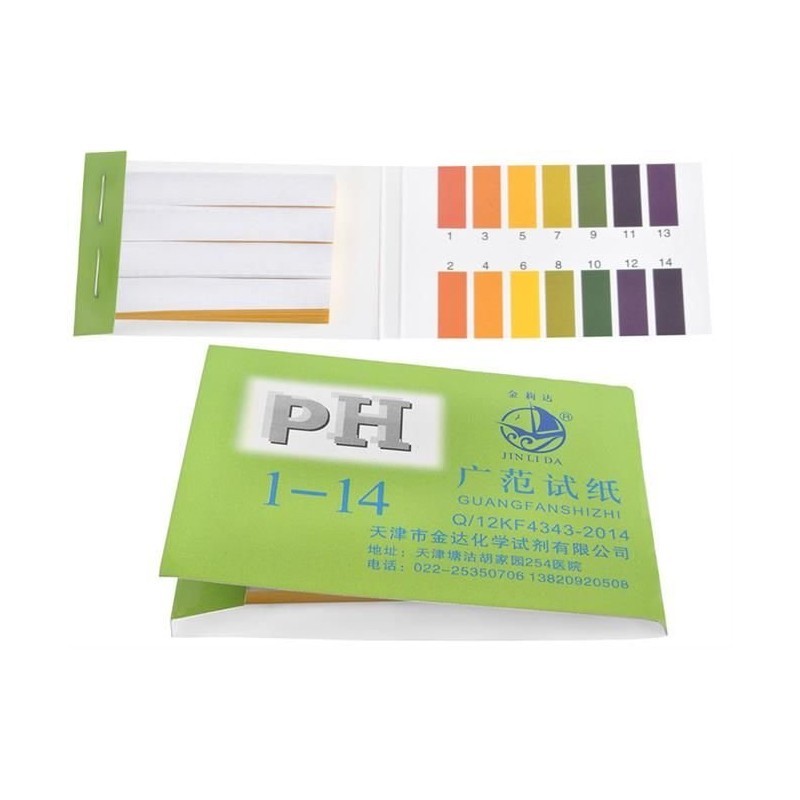 Lakmuspaberi tester, mõõt 80 tk, pH test