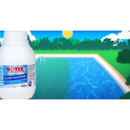 Antyglon stipri priemonė nuo dumblių baseine sūkurinė vonia SPA chemikalai dumbliams 0 5l