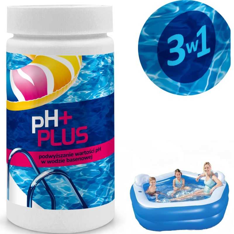 Baseino chemikalai ph plus baseinui, granulės, 1kg