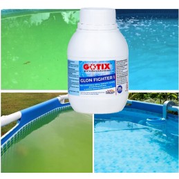 Antyglon stipri priemonė nuo dumblių baseine sūkurinė vonia SPA chemikalai dumbliams 0 5l