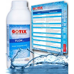 Flok tix koaguliantas sūkuriniam baseinui, skaidrina vandenį, chemikalai SPA baseinui, 1l