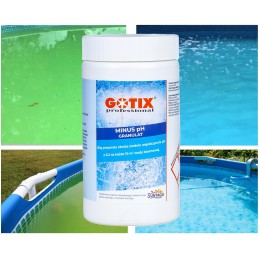 Ph minus granulės pH mažinimui baseine, baseino cheminės medžiagos ph minus 1kg