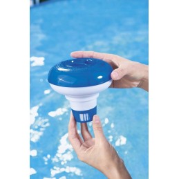 Chloro plūduriuojantis cheminis dozatorius baseino tabletėms