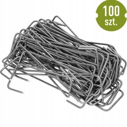 Plieniniai kaiščiai agrotekstilei l tipo, 100 vnt, 15 cm
