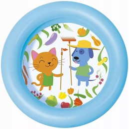 Bestway apvalus pripučiamas baseinas, mėlynas, 61x61x15 cm