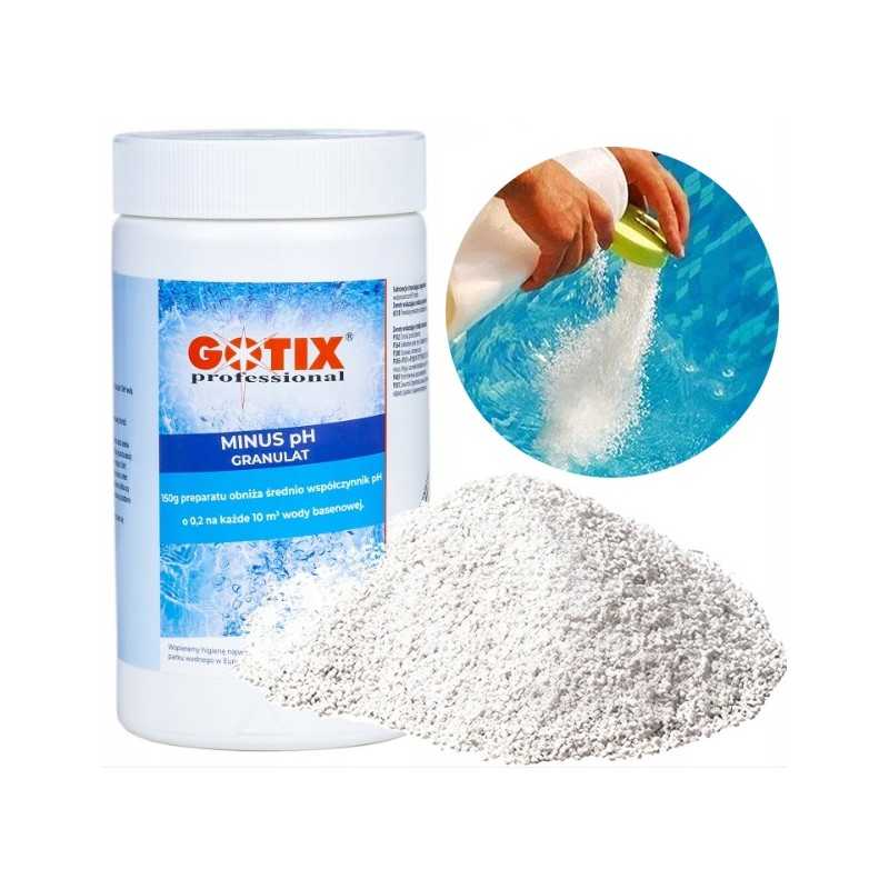 Minus ph gotix profesionalios baseino cheminės granulės baseinui 1kg