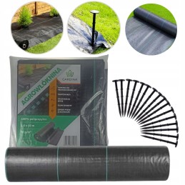 Agrotekstilė 1,6 m x 10 m + 25 vnt tvirtinimo ankeriai