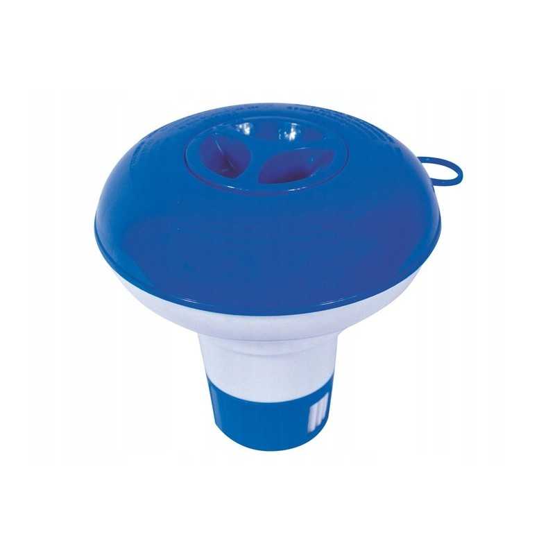 Mažas plūdurinis dozatorius baseino chemikalams, bestway 58210 tabletės