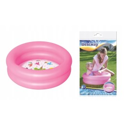 51061 baseinas pripučiamas baseinas kūdikių vonelė 61x15 cm rožinis irklavimo baseinas bestway