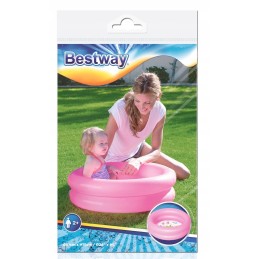 51061 baseinas pripučiamas baseinas kūdikių vonelė 61x15 cm rožinis irklavimo baseinas bestway