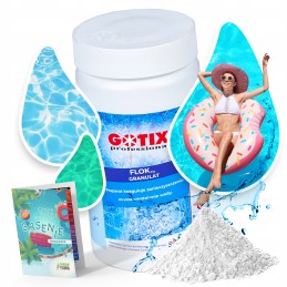 Floktix granulių baseinas pašalina drumstą vandenį ir koaguliuoja nešvarumus 1kg