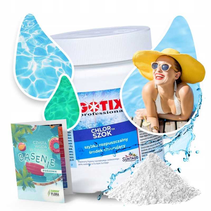 Chloras baseinams chlorszok granulės baseino vandens dezinfekcijai 0 4kg