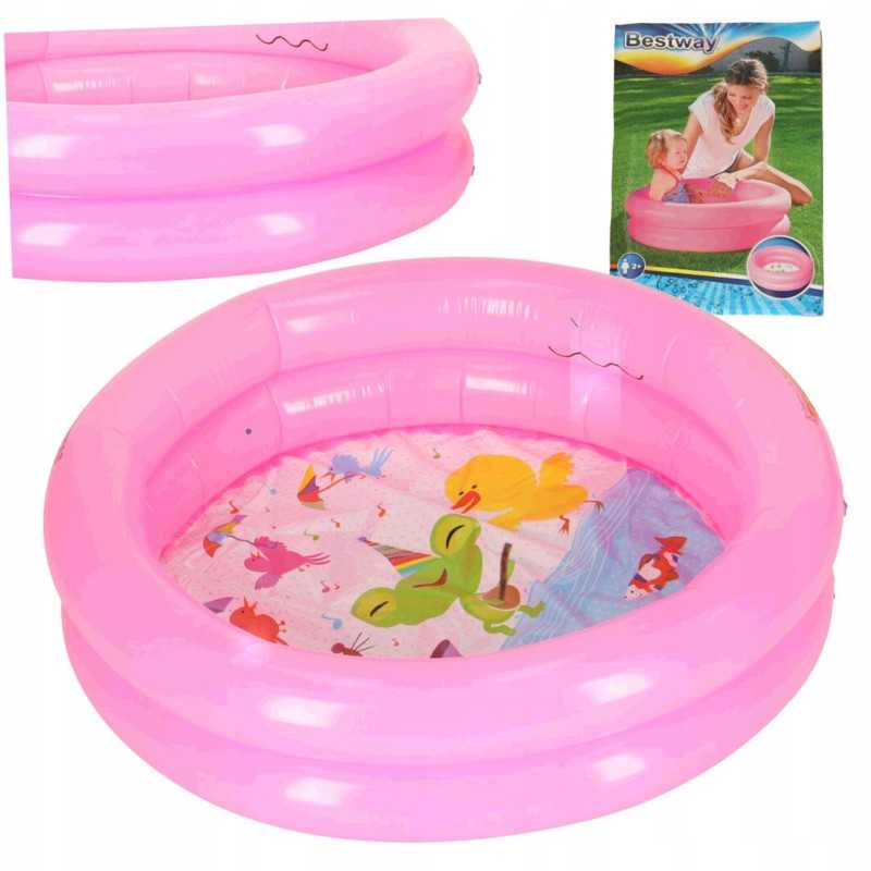 Bestway 51061 baseino vaikiškas baseinas vaikams 61cm rožinis