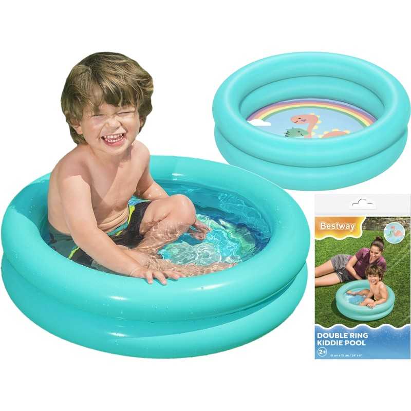 Bestway vaikiškas baseinas, pripučiamas mini irklavimo baseinas 61x15cm kūdikiui