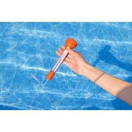 Plaukiojantis baseino termometras, oranžinis bestway 58697