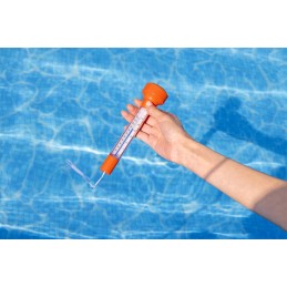 Plaukiojantis baseino termometras, oranžinis bestway 58697