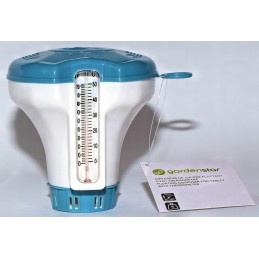 Dozatorius su termometru 20g tabletėms, baseino plūdė