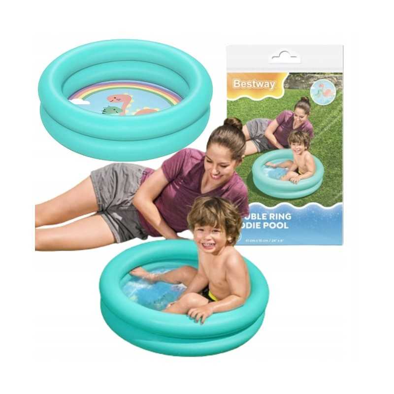 Vaikiškas pripučiamas sodo baseinas 51061 žalias