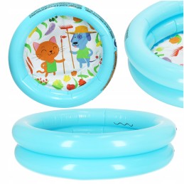 Vaikiškas baseinas, pripučiamas irklavimo baseinas, apvalus vaikiškas baseinas, 61 cm, mėlynas