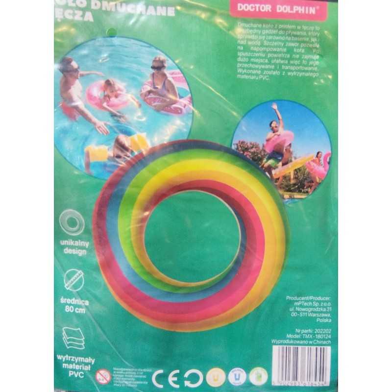 Vaivorykštės pripučiamas žiedas