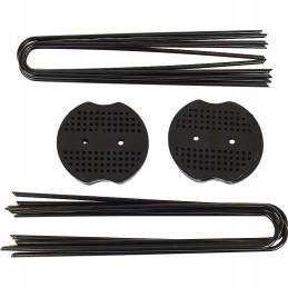 Greenmill klasikiniai plieniniai kaiščiai ir poveržlės agrotekstilei 20 vnt gr5028