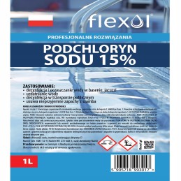 Natrio hipochloritas skystas chloras 1l vandens dezinfekcija šulinių baseinuose