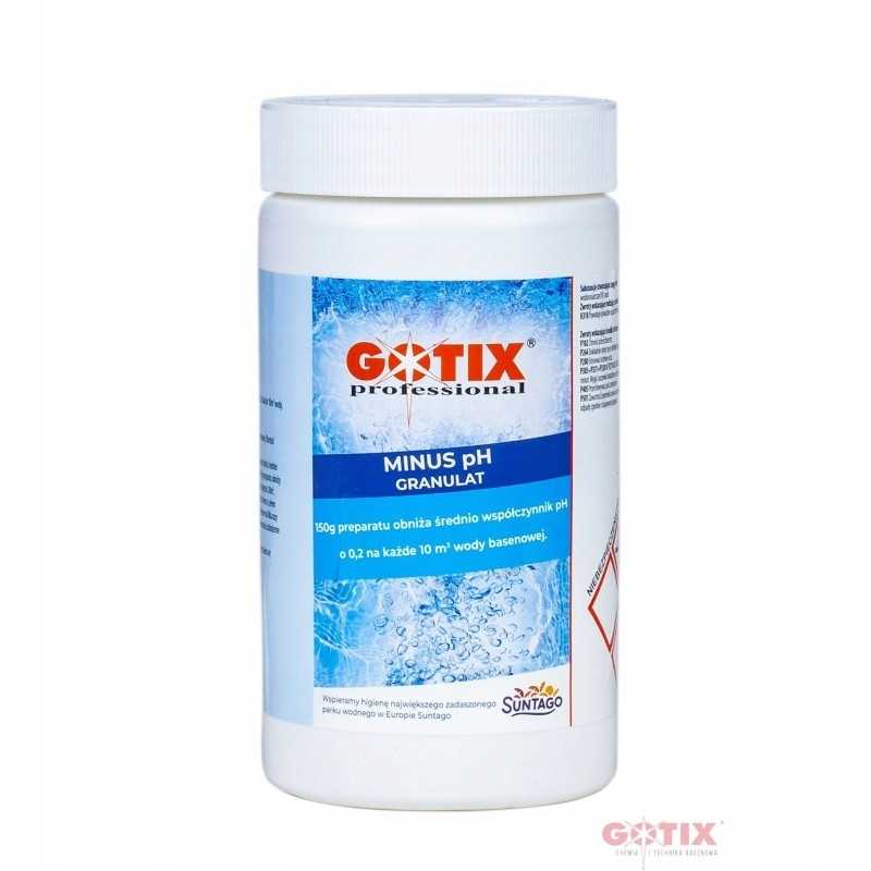 Gotix ph minus granulės baseinų pH mažinimui, baseinų cheminės medžiagos ph minus 1kg