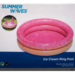 Pripučiamas ledų baseinas vaikams 114x25cm rožinis